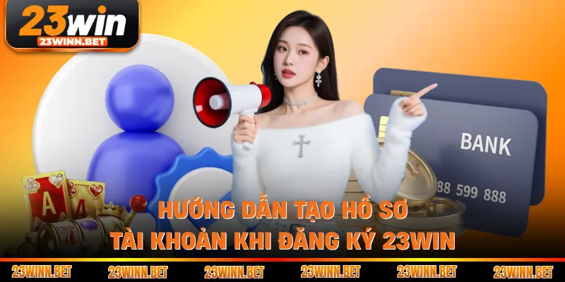 Hướng dẫn tạo hồ sơ tài khoản khi đăng ký 23win